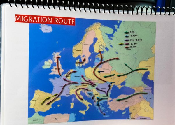 migration route of romani community in bucharest 