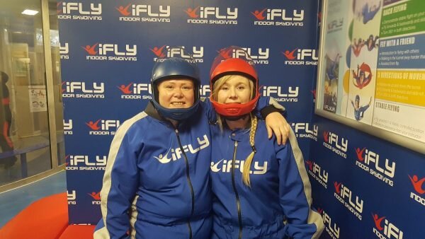 me and my friend trying ifly manchester