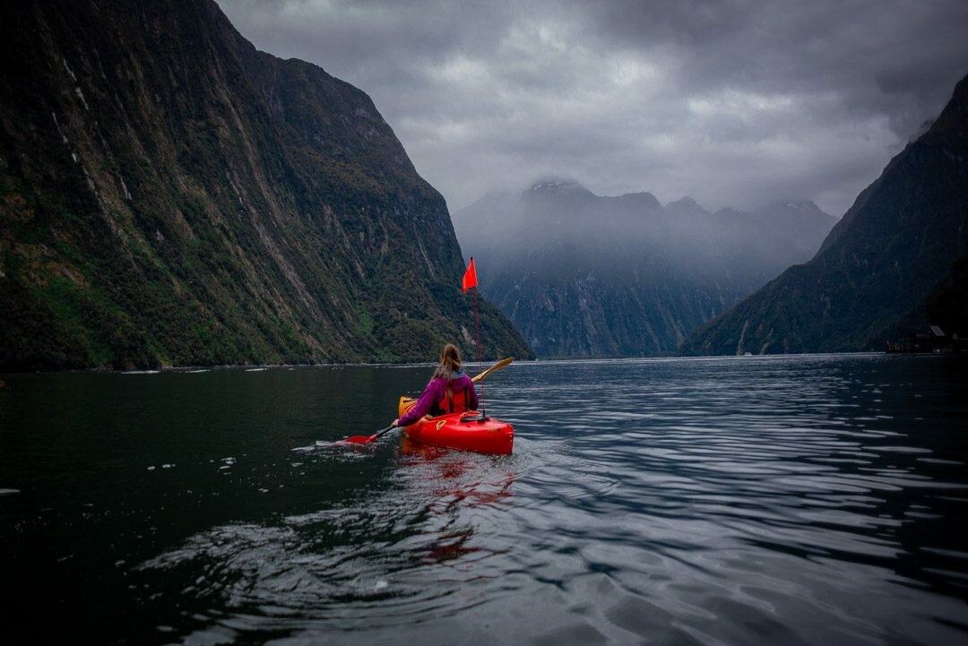 Kayaking in Milford Sound