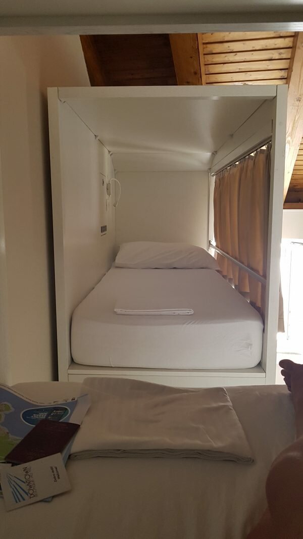 beds at downtown boutique hostel in zadar