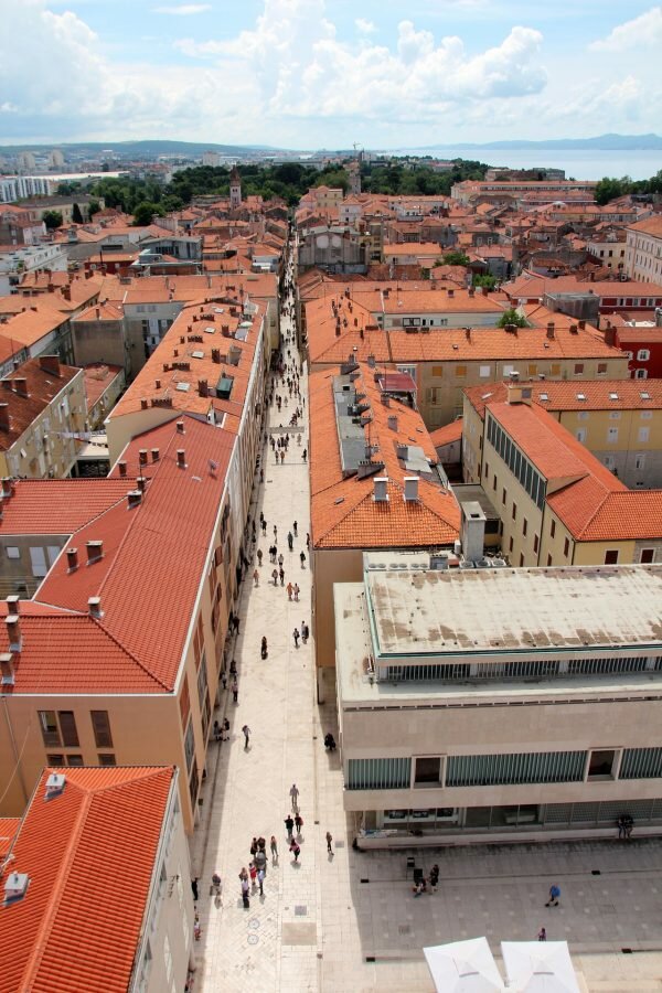 main street in zadar