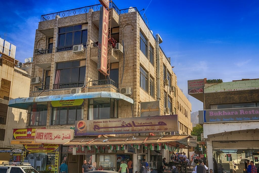 View of a street in Aqaba Town