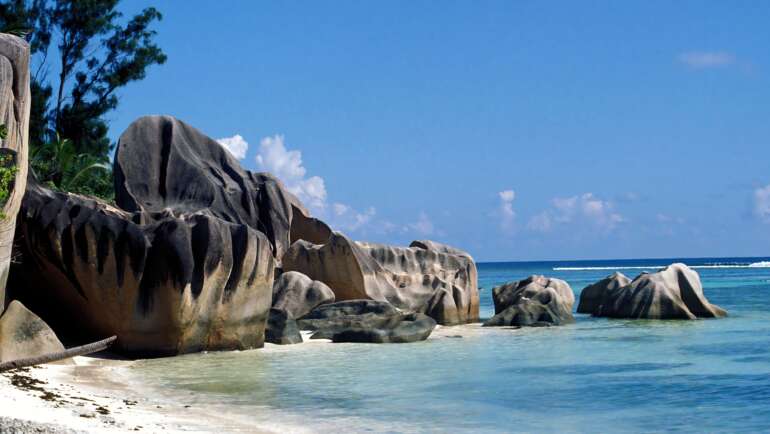 Beach in La Digue, Seychelles